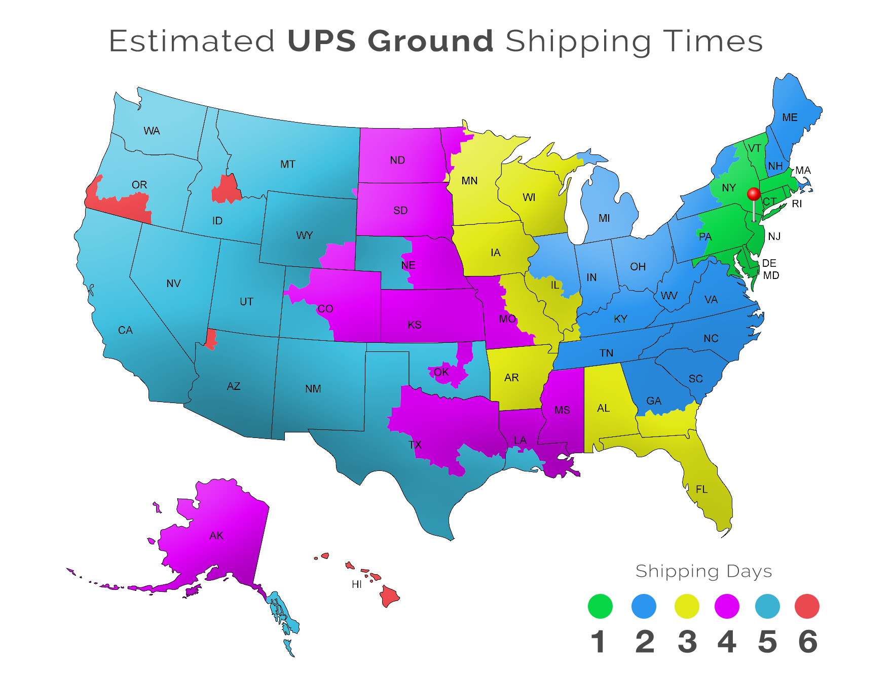 Ups shipping rates neloci - Bioandchic Ups Shipping Map 
